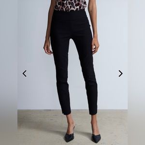 Black ankle length skinny pants